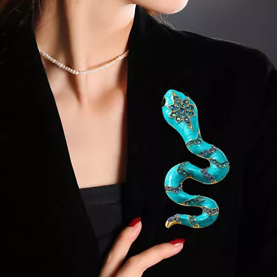 Medieval Vintage Brooch Drop Glaze Cobra Corsage Accessory Pendant Decoration • $7.99