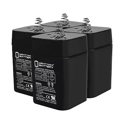 Mighty Max 6V 5AH SLA Battery Compatible With Rayovac Swivel Lantern - 4 Pack • $49.99