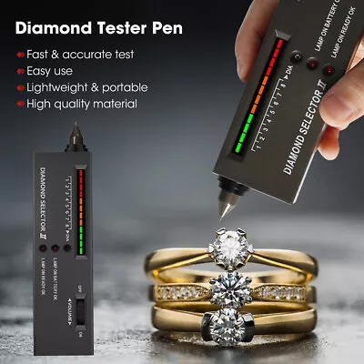 £10.32 • Buy Diamond Jeweler Tool Kit Portable Gemstone Gold Tester Selector Testing Led New