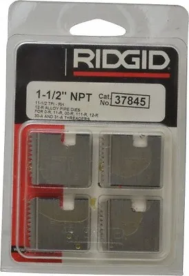 $41.95 • Buy Ridgid 37845 1-1/2  Npt Pipe Threading Dies Rh 12-r O-r 11-r 111-r 00-r 31-a New