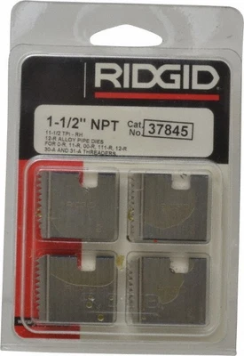 $41.95 • Buy Ridgid 37845 1-1/2  Npt Pipe Threading Dies Rh 12-r O-r 11-r 111-r 00-r 31-a New