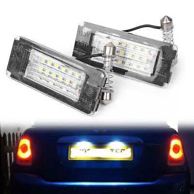 2PCS 18SMD LED License Plate Light Lamp For BMW MINI Cooper R56 R57 R58 R59 • $13.61