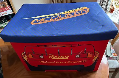 Lightening McQueen Disney Cars Large Toy Storage Box/seat From Dunelm • £9.99