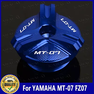 For YAMAHA MT-07 FZ07 Motorcycle Oil Filler Cap Engine Plug Cover Accessories • $11.15