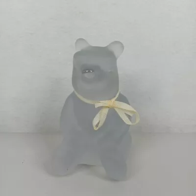 VTG Classic Winnie The Pooh Bear Nursery Frosted Glass Paper Weight Charpente • $24.99