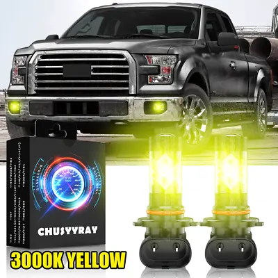 9145 9055 LED Fog Light Bulbs 3000K Yellow Fit For Jeep Grand Cherokee 1999-2010 • $14.99