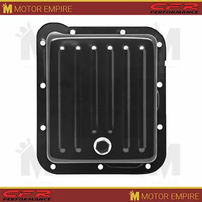 Fits Ford C4 Steel Transmission Pan Case Fill Style Deep Sump 4  Black • $53.51