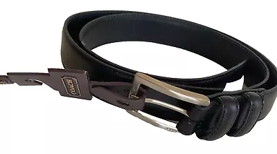 NWT COACH Genuine Leather Belt Logo Men Sz 36 Black • $79.99