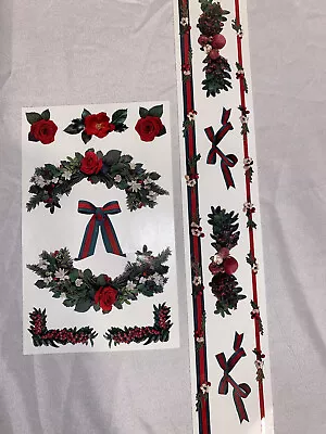 Mrs. Grossman's Christmas Vine Swag Sticker Lot Large Mods Sheets Vintage 1998 • $11.78