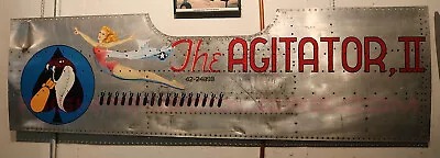 Real B-29 Skin Nose Art  The Agitator II  444th BG • $8000