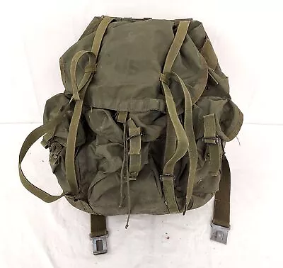 Vintage US Military Combat Backpack With Alice Pack Frame Green (Missing Strap) • $9.99