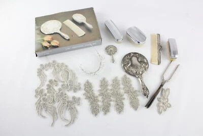£2.20 • Buy 25 X Assorted Vintage LADIES VANITY Inc Dressing Table Set, Silver Plate, Etc