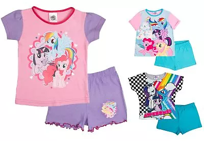 Girls My Little Pony Pyjamas Short 2 Piece Pjs Childrens Pyjama Set Kids Size  • £4.99