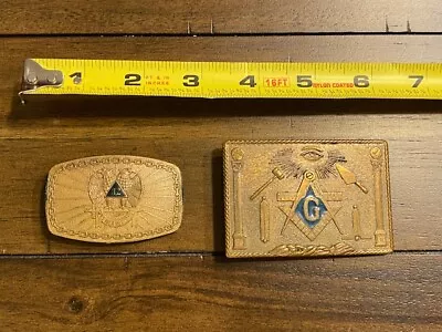 Vintage Lot Of 2 Masonic Belt 32nd DEGREE SCOTTISH RITE + 1  NICE! • $42.95