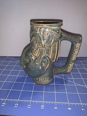 Vintage Mexican Mug Maya Ceramic Souvenir Padilla Mexico • $30