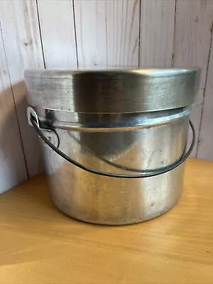 $34.95 • Buy VTG. Stackable ALUM. 12pc Pots Pans Outdoor Survival Camping Cooking Set CLEAN