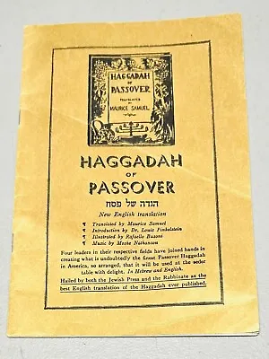 Story Of Esther Hebrew Publishing Haggadah Of Passover Book Maurice Samuel VTG • $20.69
