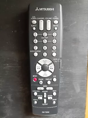 Mitsubishi RM 75502 Remote Control OEM Original TV VCR • $5