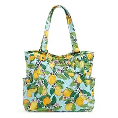 Vera Bradley Large Glenna Lemon Grove Purse Bag Tote • $47.49