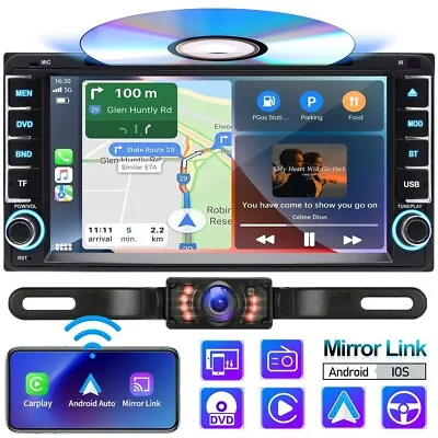 7  Car CarPlay Stereo Radio CD DVD Player For Toyota Camry Corolla Tundra+Camera • $124.99