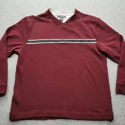 Method Men's Large Burgundy V-Neck Sweatshirt • $7.49