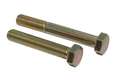 M12 X 1.5 Metric Fine Bolts Sets Hex Head 10.9 Grade Yellow Zinc Plated DIN 960 • £2.80