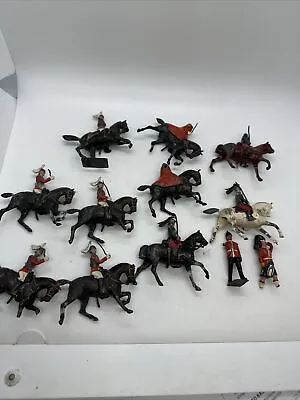 Vintage Lead BRITAINS LTD. Toy Soldier W/ Horse Lot (Made In England) • $49.99