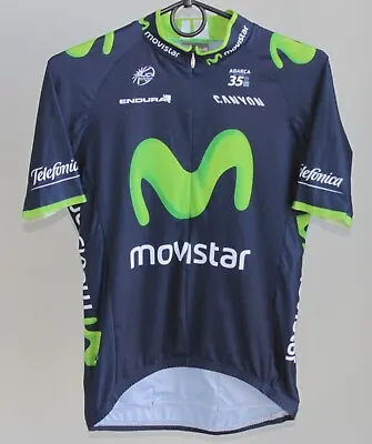 UCI Spain 2014 Movistar Cycling Team Shirt Endura Size S • $43.50