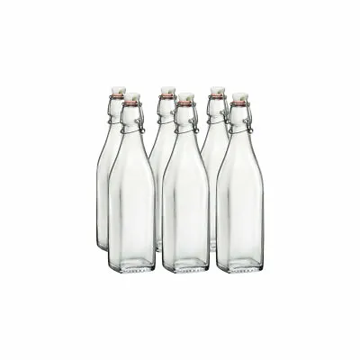 $36.99 • Buy Bormioli Rocco 17oz Swing Top Glass Bottles | 6-pack
