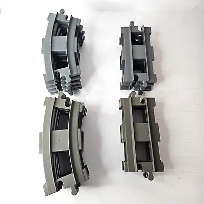 $39.95 • Buy 16 X Lego Duplo Railway Train Track Pieces Grey - 10 X Curved, 6 X Straight