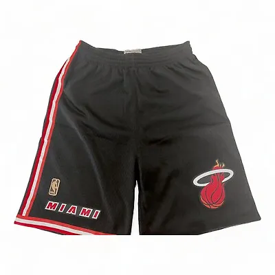 Mitchell & Ness Miami Heat Black Shorts YOUTH Size XL NEW • $45