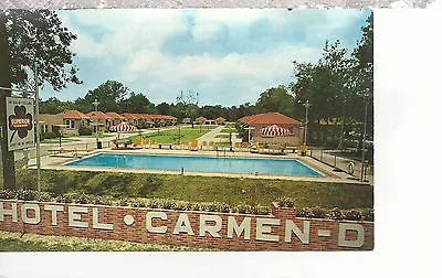 Carmen D Motel  Anchor Motor Park  New Orleans  LA  Chrome Postcard 1287 • $3.75