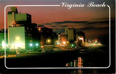 Virginia Beach VA- Virginia Hotel Motel Resort & Boardwalk Chrome Postcard • $5