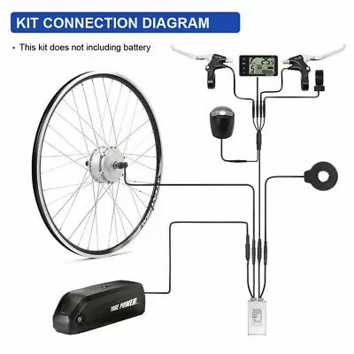 36V250W 28  700c Electric Bike Conversion Kit Front Hub Motor Wheel Retrofit Kit • £194.99