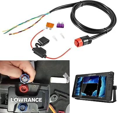 Lowrance Power/Data Cable Replacement For Hds Series 000-0127-49 PC-30-RS422 • $34.95