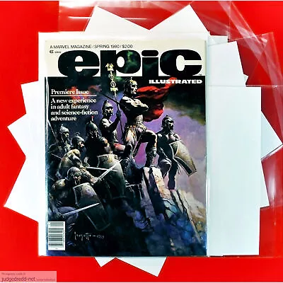 Magazine Bags And Boards -A4 Size0 Fits UK Marvel Epic Illustrated X 10 New • £12.99