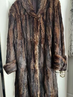 Vintage 1940s Russian Sable Mink Ladies Fur Coat.  Uk Size 16/18 • £500