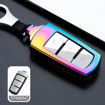 $22.93 • Buy Zinc Alloy+TPU Car Key Fob Case Cover Holder Bag For VW Volkswagen Passat CC B6
