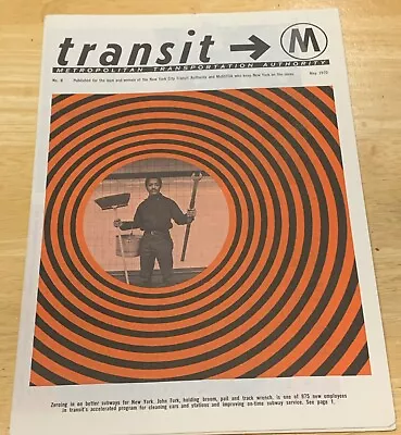 Vintage May 1970 New York City Transit MTA Employee Newspaper • $28