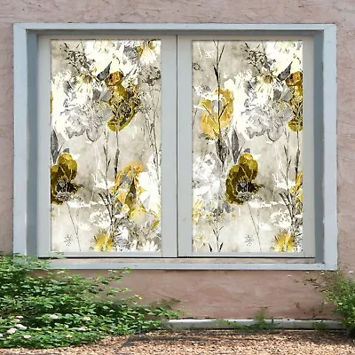 3D White Stone D171 Window Film Print Sticker Cling Stained Glass UV Block An • $28.99