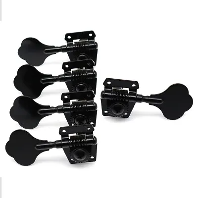 4L1R Black Vintage Open Style 5-strings Bass Tuning Pegs Tuners Machines Heads • $35.99