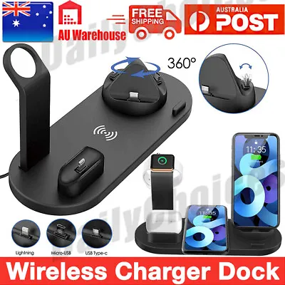$22.95 • Buy Wireless Charger Dock Charging Station 3 In 1 For Apple Watch IPhone 13 12 11 XS