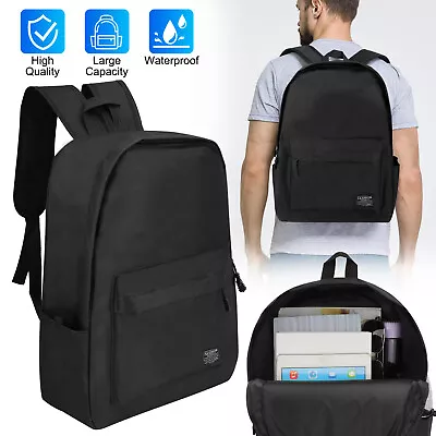 Men Women Backpack Bookbag School Travel Laptop Rucksack Zipper Bag 15.6'' Pack • $14.98