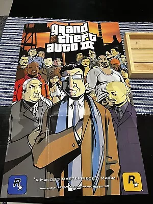 Poster Grand Theft Auto III 3 Double-Sided & Map Official Rockstar Liberty City • $5.99