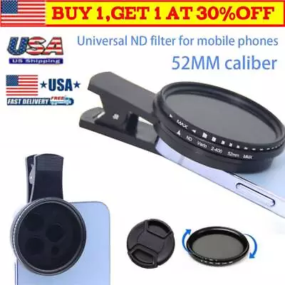 US Universal Solar Eclipse Camera Lens Filter With Clip For Smartphone Enhancing • $15.99