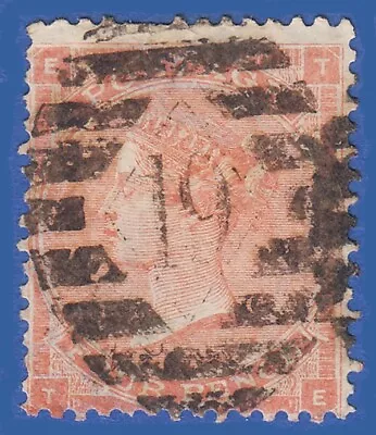 GB QV 1862 4d PALE RED HAIRLINES TE SG82 GU • £1.75