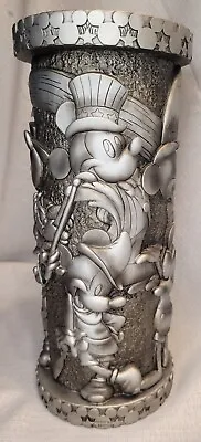 Rare Resin Walt Disney World Florist Mickey Mouse Silver 10.5 Collectible Vase • $79.99