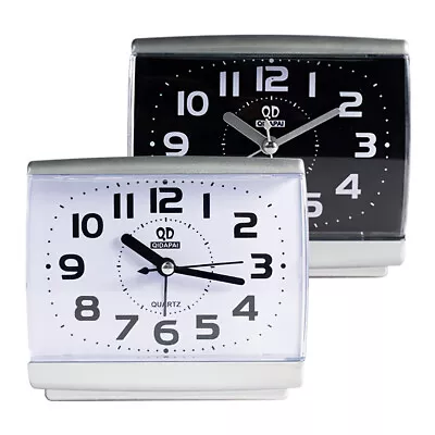 Analogue Alarm Clock Analog Loud Battey Bedside Desktop Table Silent Minimalist • $17.29