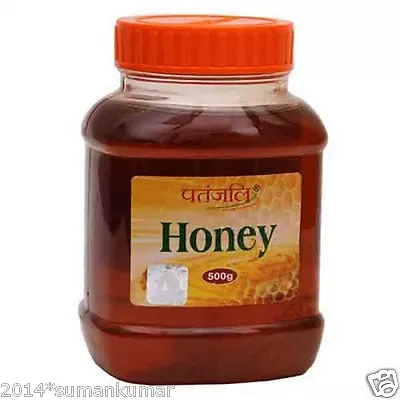 100 % Pure Baba Ramdev Patanjali Herbal Honey Cough Cold Fever Refine Blood 500g • $26.67