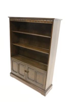 £387 • Buy Ercol Bookcase With Lower Cupboard 2 Adjustable Shelves #732 FREE UK Delivery*